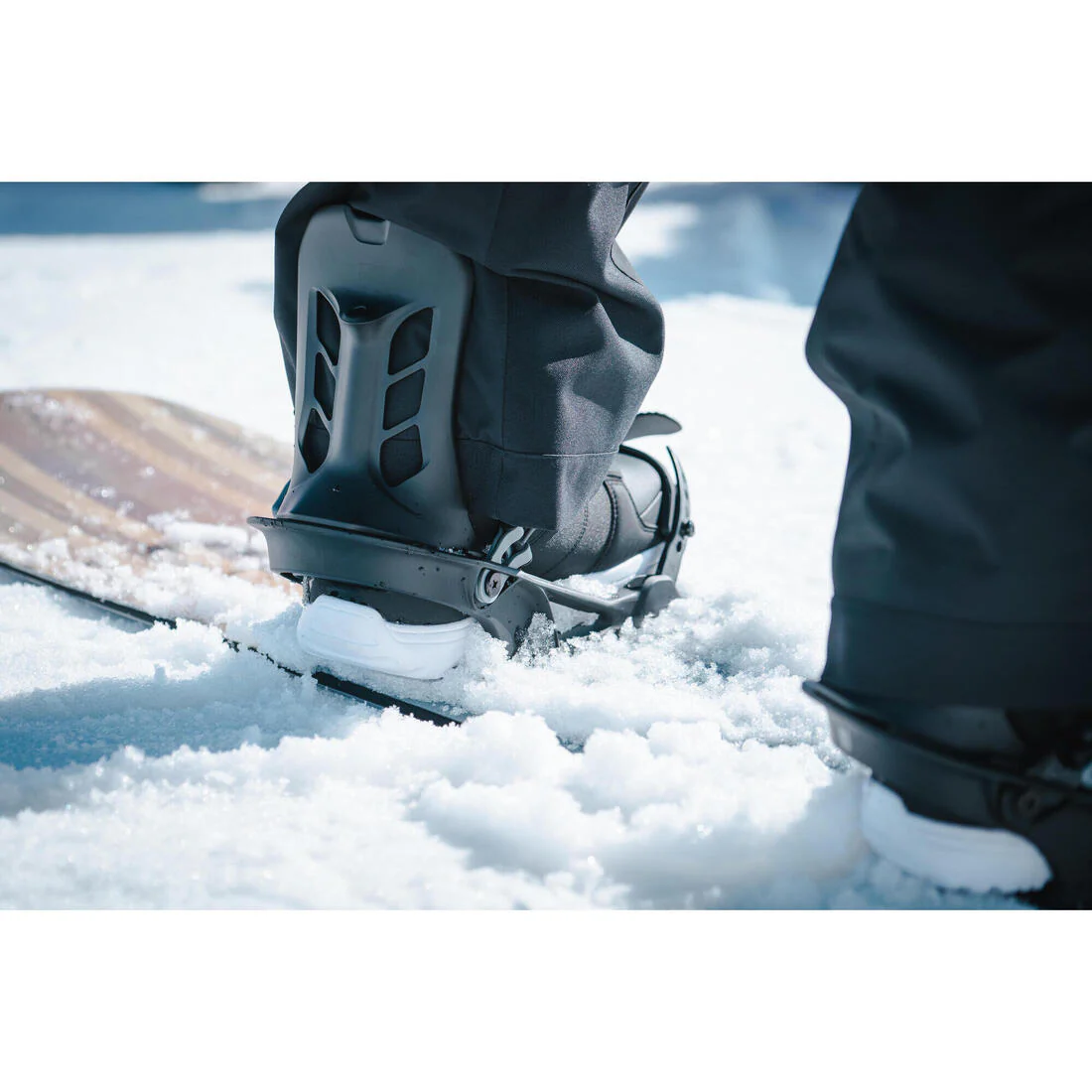 Fijaciones snowboard hombre en pista/fuera de pista - SNB 100 negras - Image 12