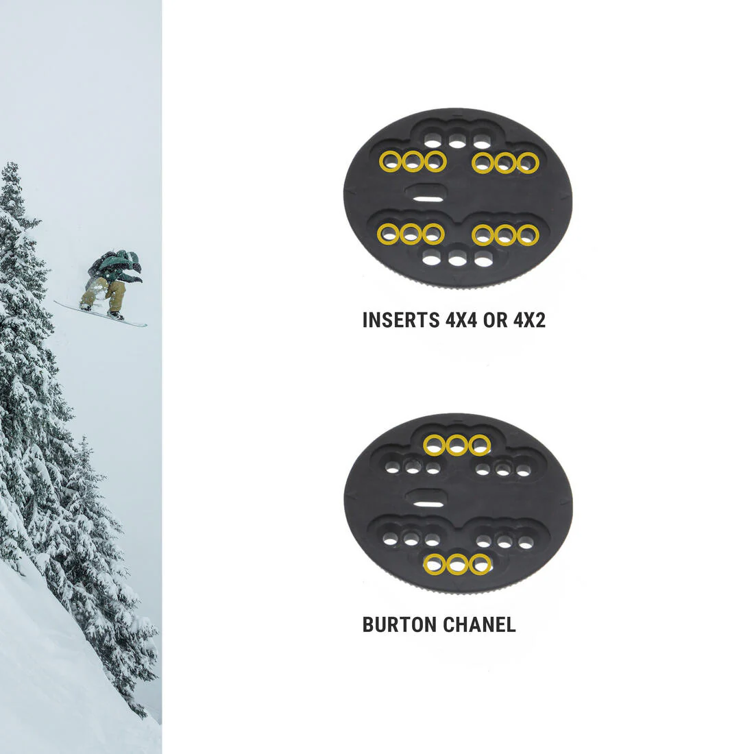 Fijaciones snowboard hombre en pista/fuera de pista - SNB 100 negras - Image 9