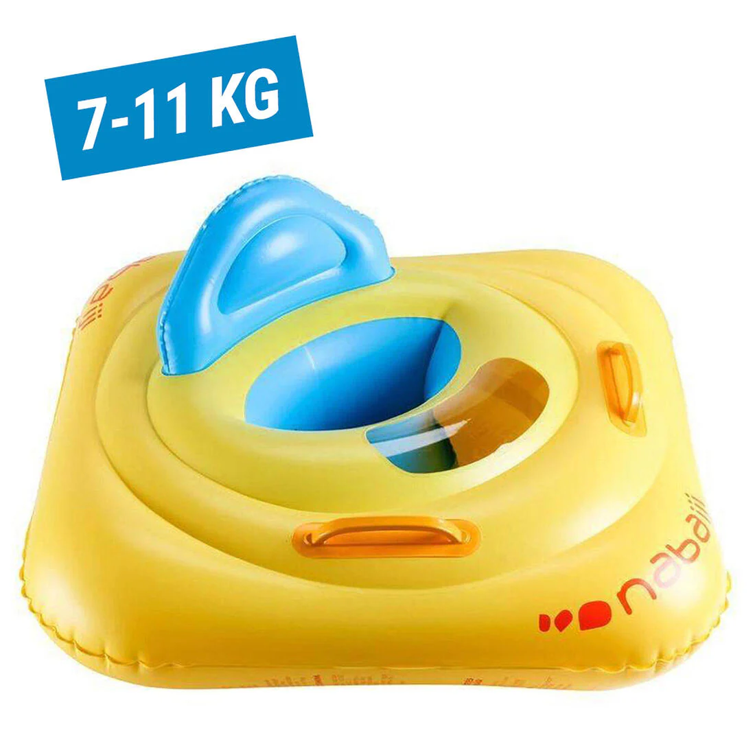 Flotador de natación con asiento con asas para bebés de 7 a 11 kg amarillo - Image 10