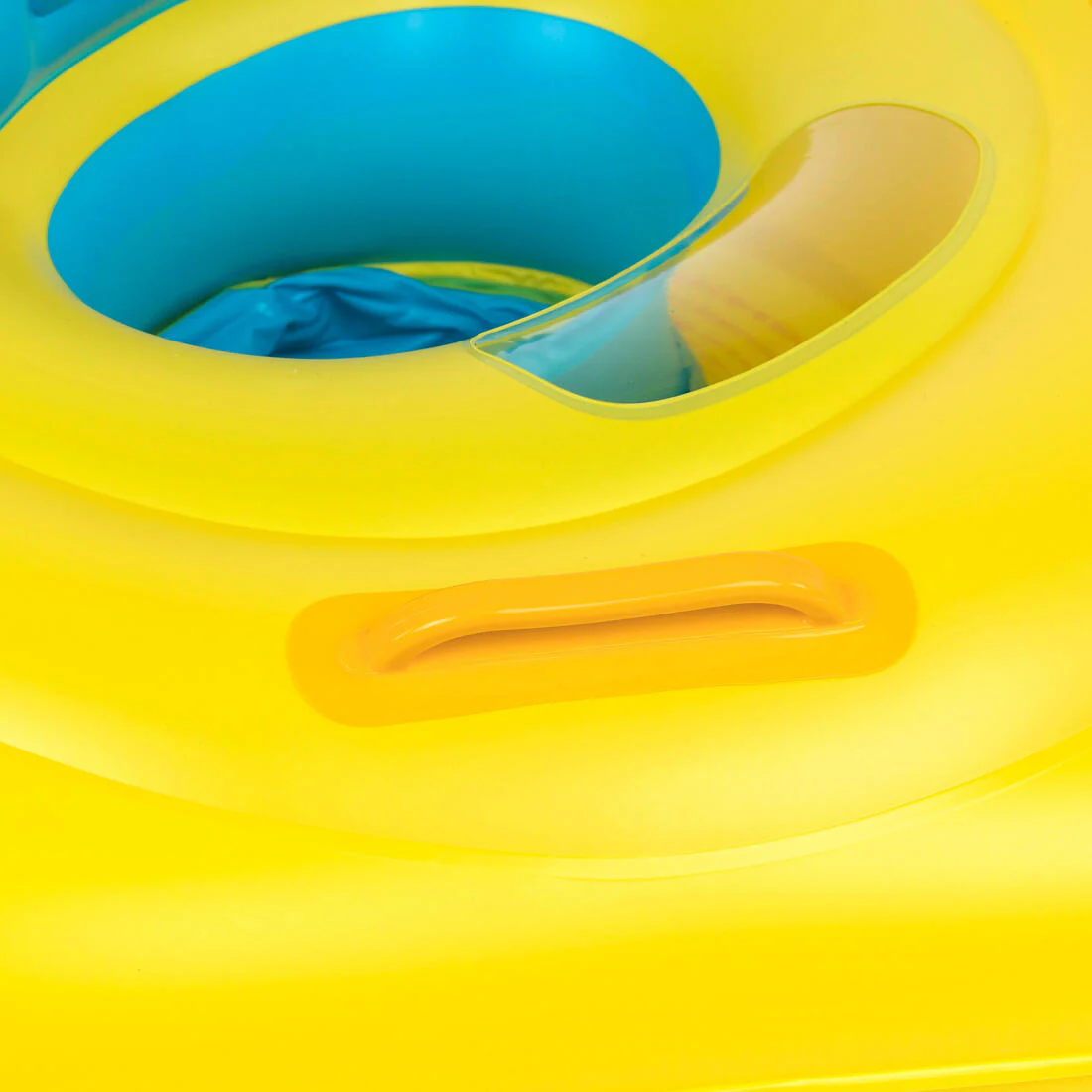 Flotador de natación con asiento con asas para bebés de 7 a 11 kg amarillo - Image 3