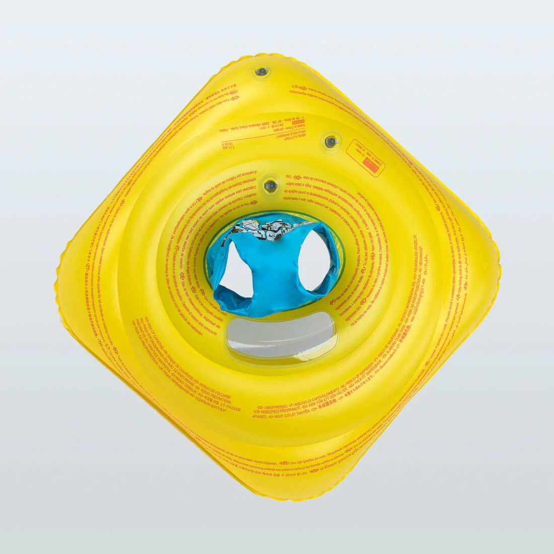 Flotador de natación con asiento con asas para bebés de 7 a 11 kg amarillo - Image 4