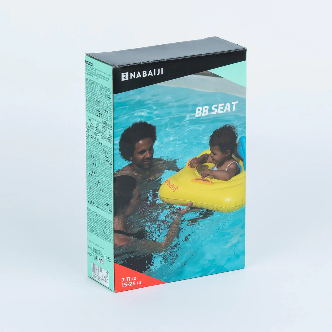 Flotador de natación con asiento con asas para bebés de 7 a 11 kg amarillo - Image 7