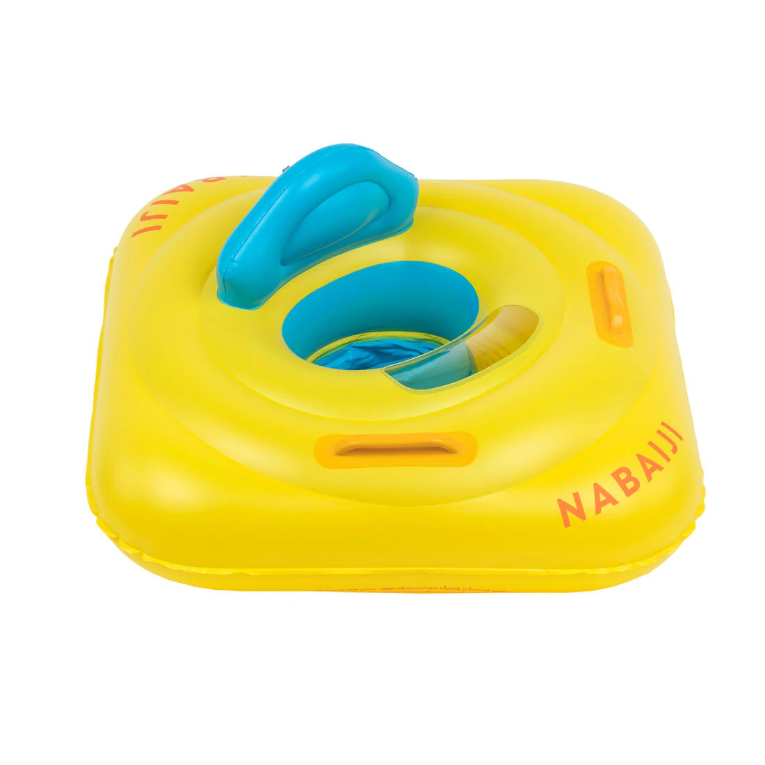 Flotador de natación con asiento con asas para bebés de 7 a 11 kg amarillo - Image 8