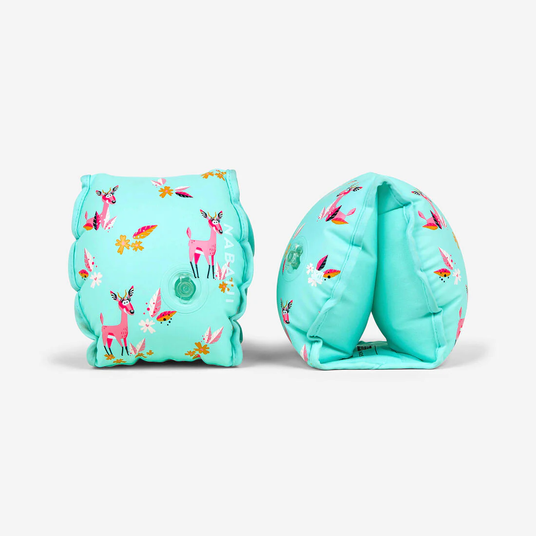 Flotadores Alberca Niños Verde Estampado Gacela Interior Tejido 15-30 kg