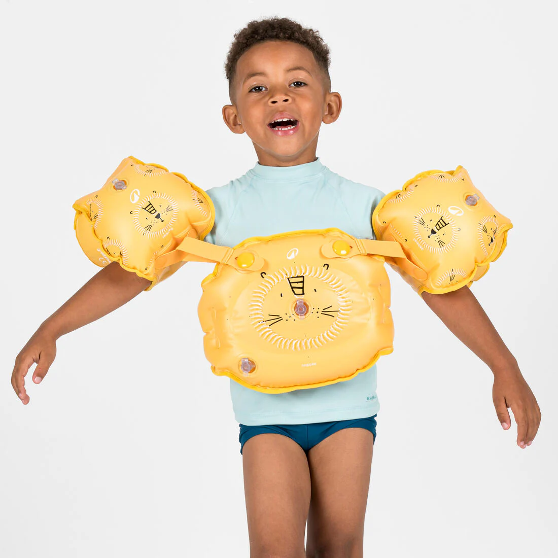 Flotadores de natación evolutivos con estampado floral para niños Tiswim - Image 10