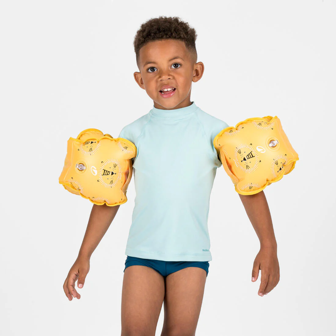 Flotadores de natación evolutivos con estampado floral para niños Tiswim - Image 13