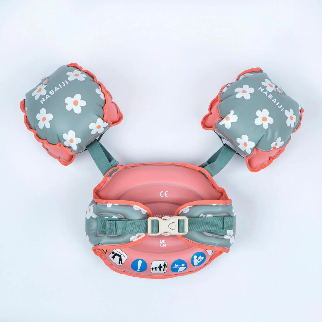 Flotadores de natación evolutivos con estampado floral para niños Tiswim - Image 20