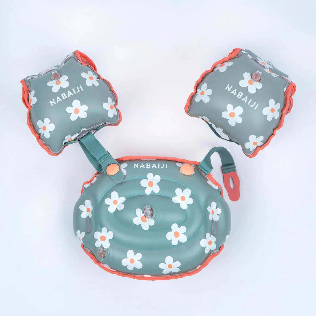 Flotadores de natación evolutivos con estampado floral para niños Tiswim - Image 27