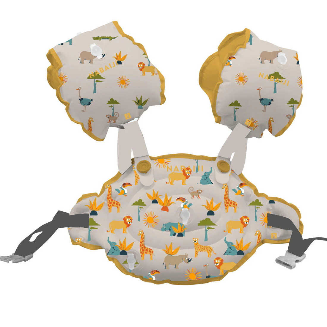 Flotadores de natación evolutivos con estampado floral para niños Tiswim - Image 31