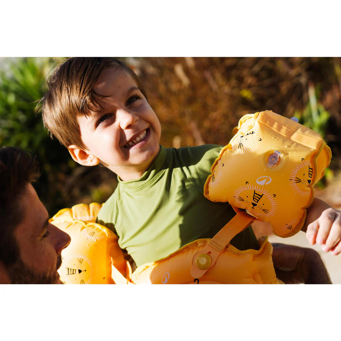 Flotadores de natación evolutivos con estampado floral para niños Tiswim - Image 40