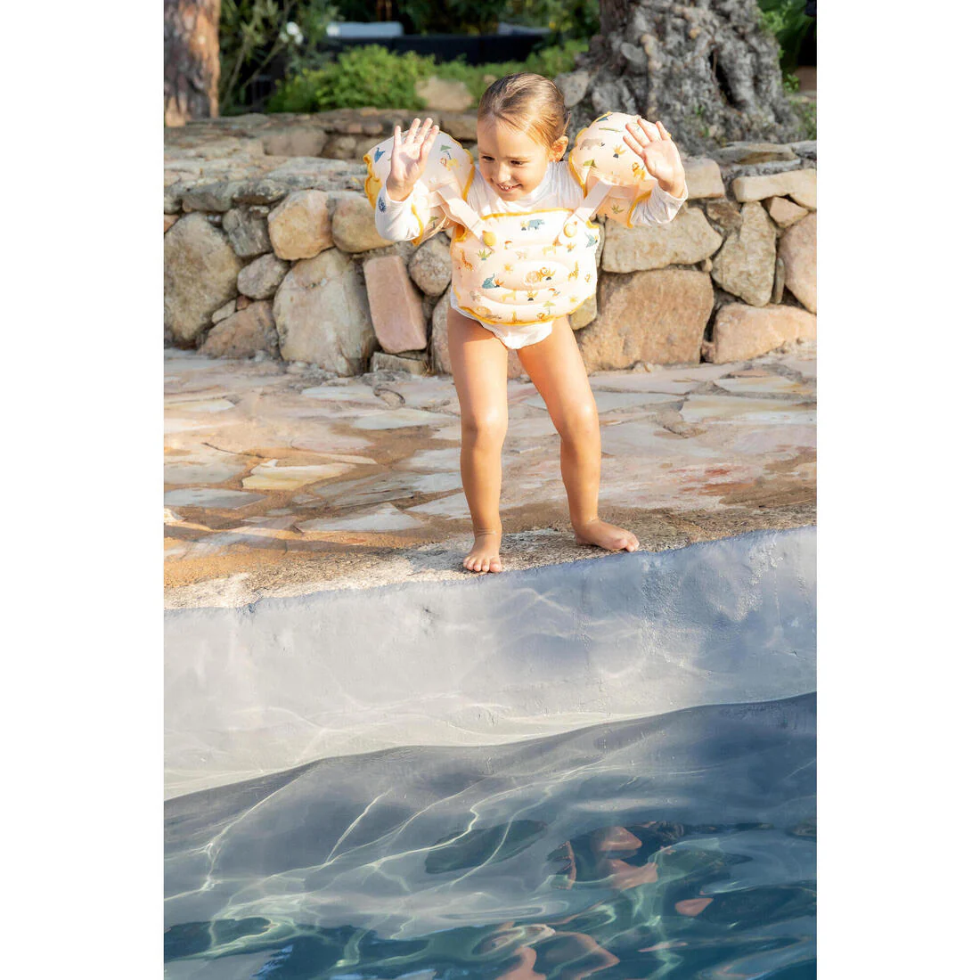 Flotadores de natación evolutivos con estampado floral para niños Tiswim - Image 61