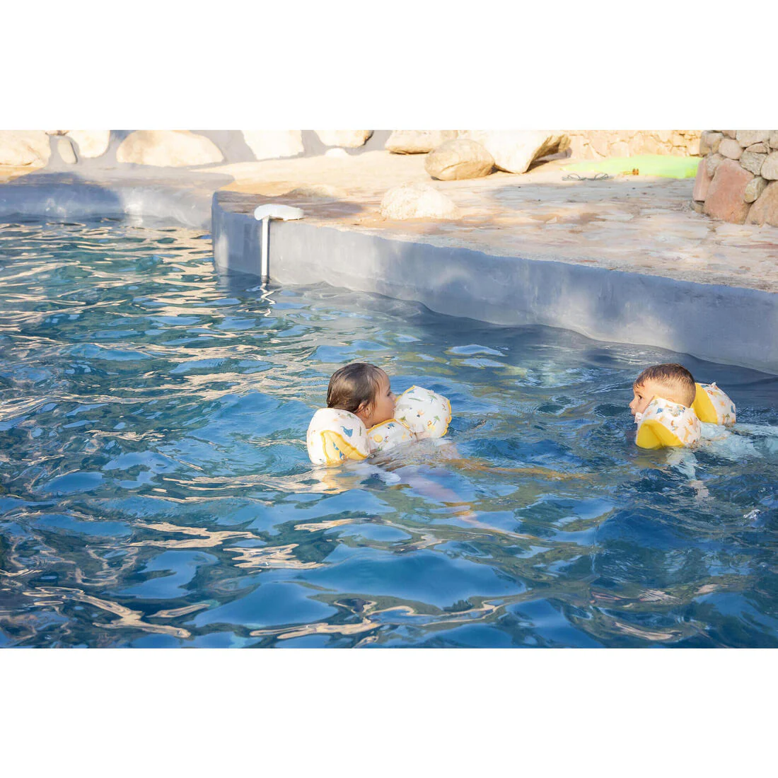 Flotadores de natación evolutivos con estampado floral para niños Tiswim - Image 64