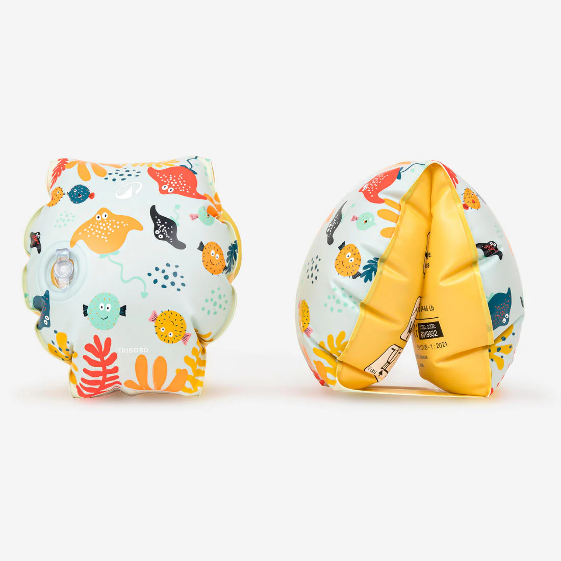 Flotadores de natación rosas con estampado floral para niños de 11 a 30 kg - Image 4
