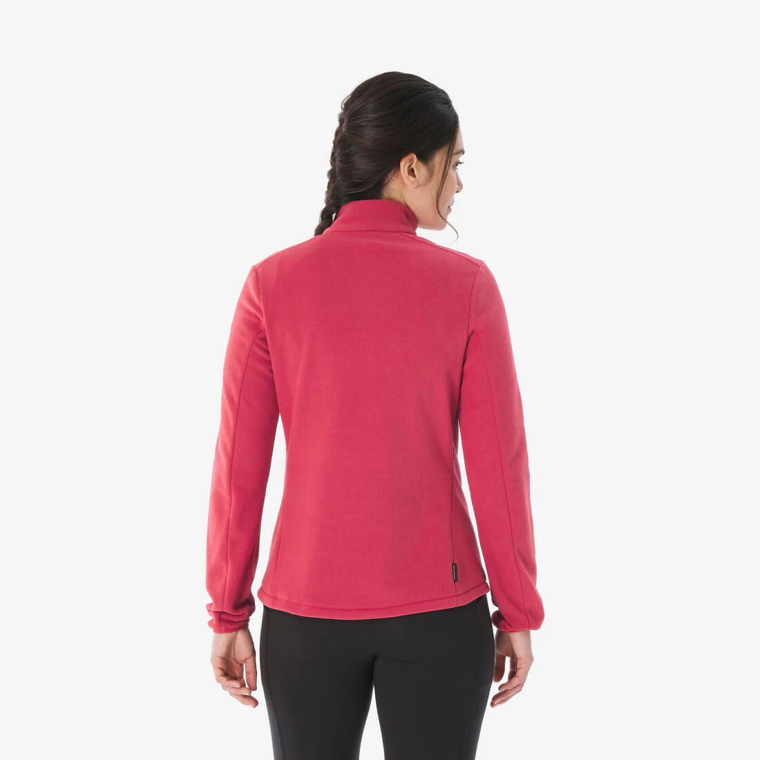 Forro polar senderismo montaña mujer - MH100 1/2 cremallera rosa - Image 3