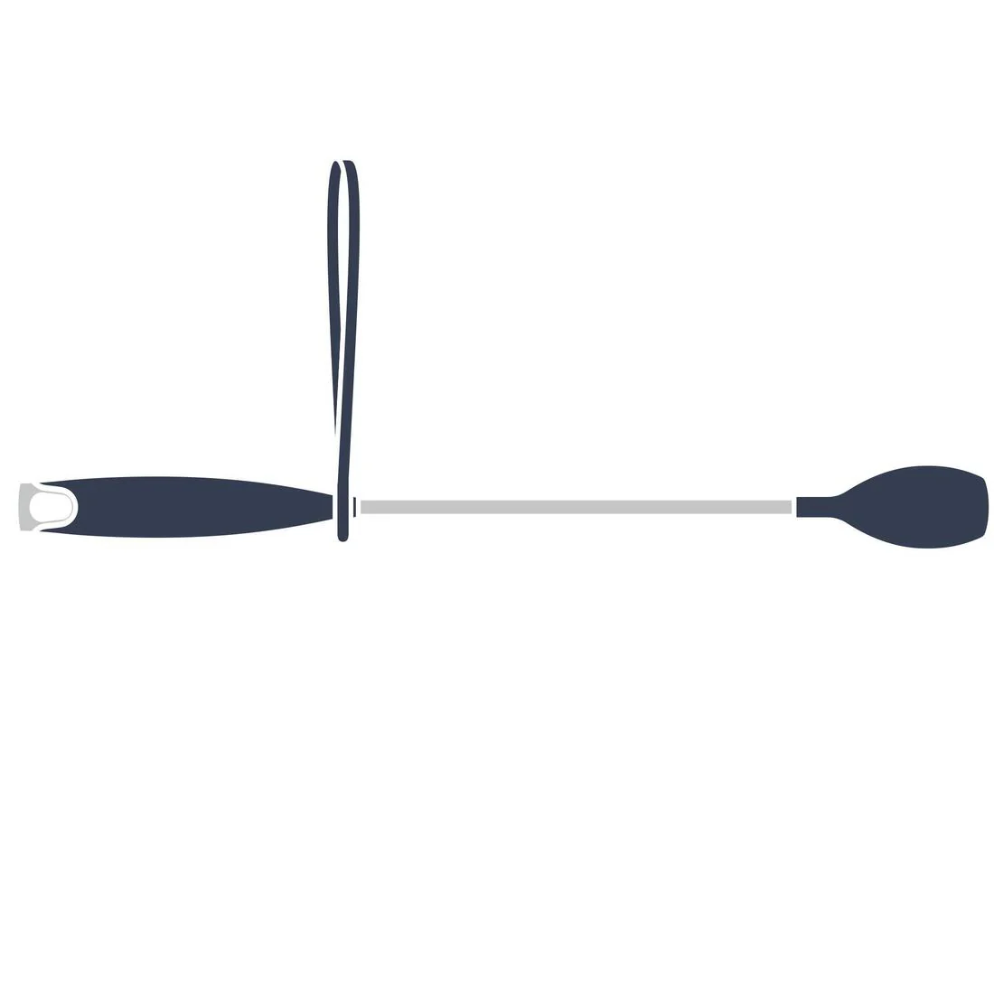 Fuete Equitación 140 UNI Azul Marino Gris 49 cm - Image 3
