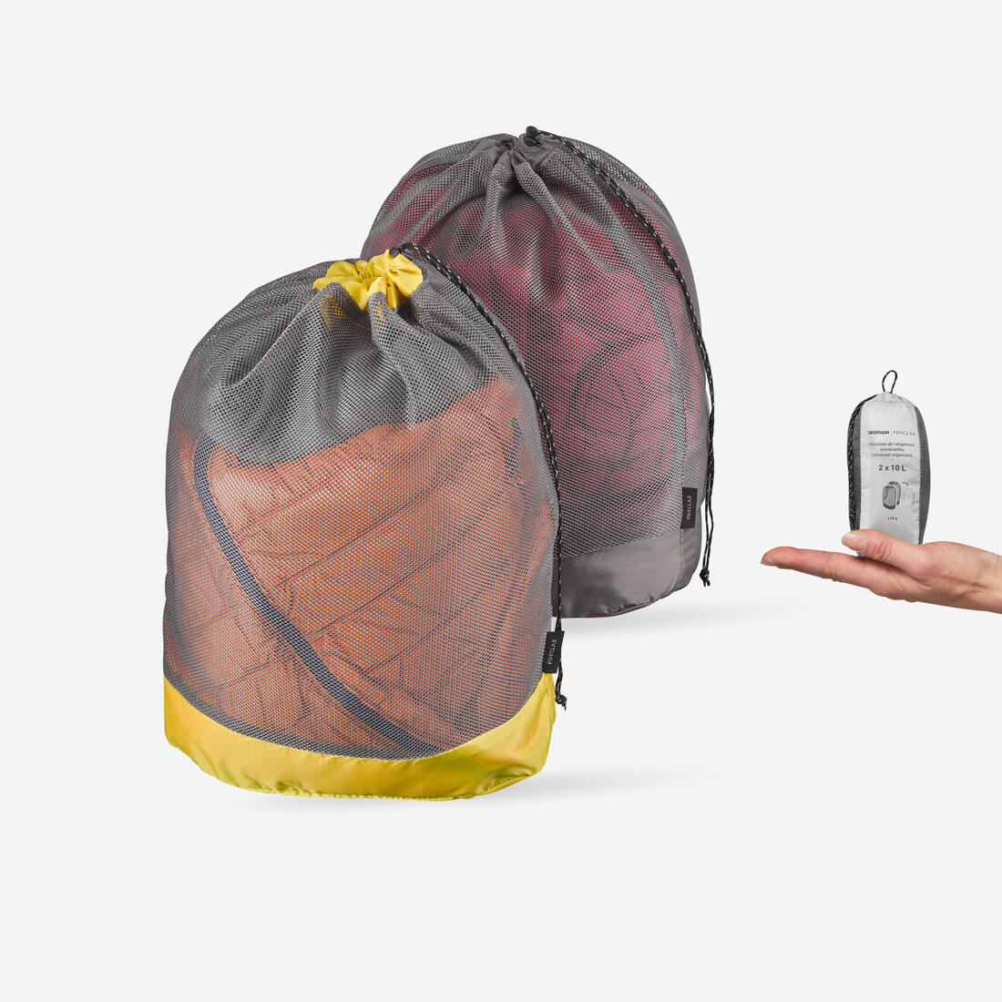 Funda de Guardado Trekking Forclaz Pqt. X2 Ventilación