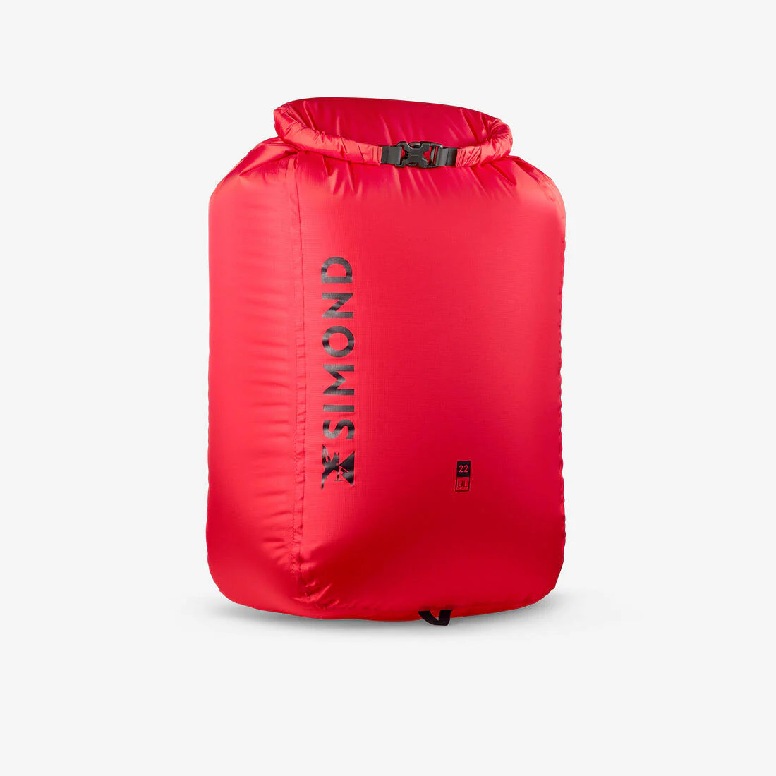 Funda impermeable de trekking ultraligera de 22 litros roja
