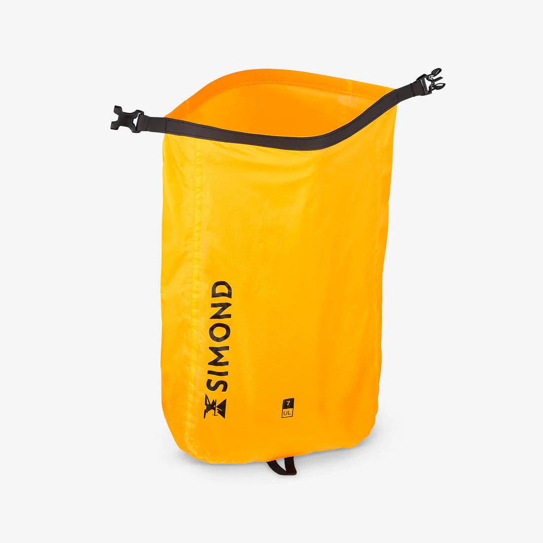Funda impermeable de trekking ultraligera de 7 litros amarilla - Image 2