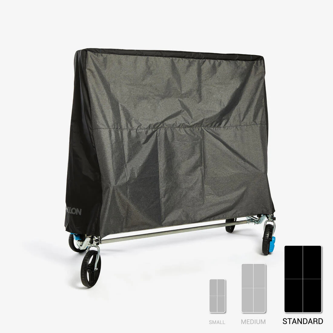 Funda para mesa de ping-pong de tamaño estándar plegada gris PPTC - Image 3
