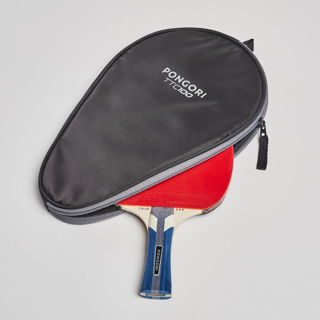 Funda para pala de ping-pong TTC 100 negro gris - Image 3