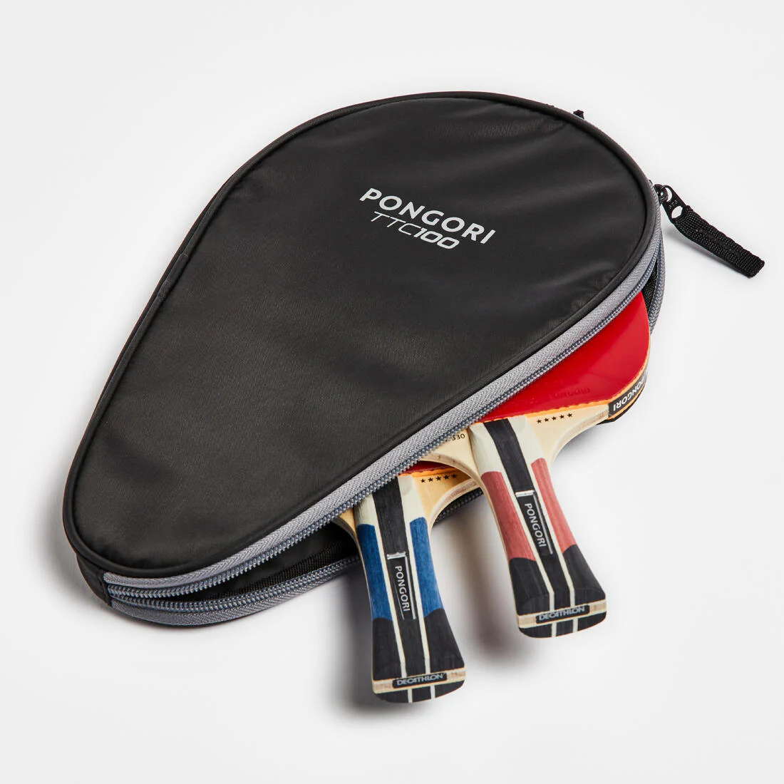 Funda para pala de ping-pong TTC 100 negro gris - Image 4