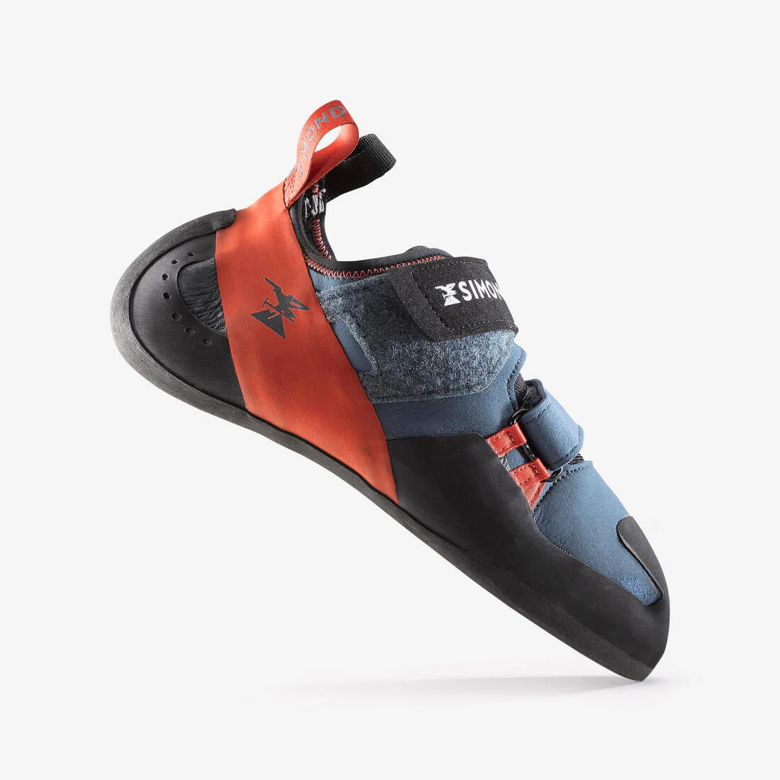 Gatas de escalada azul con rojo para hombre Vertika