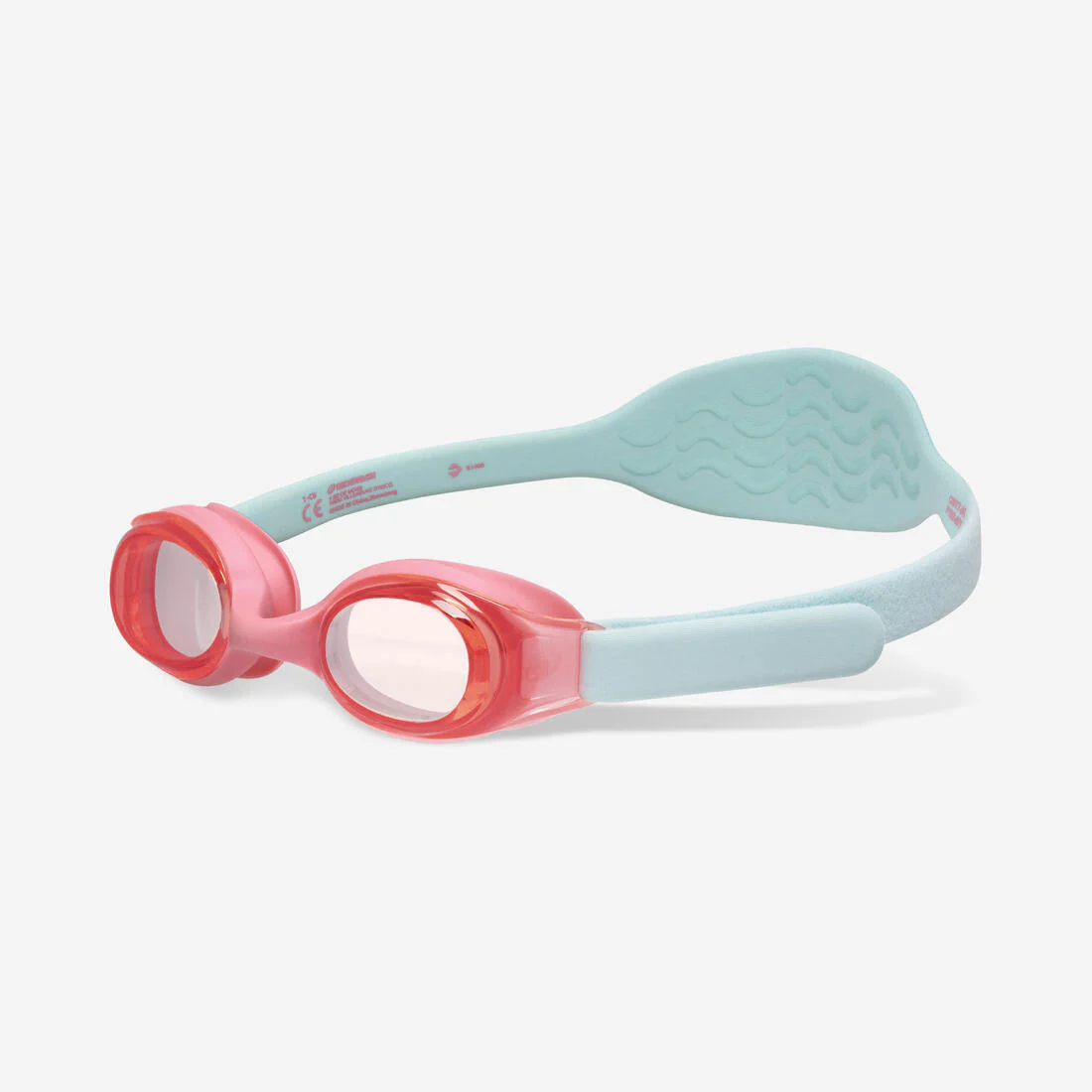 Goggles de natación amarillos con cristales tintados azules Kuwee