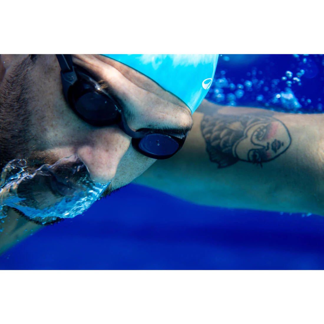 Goggles de natación con cristales ahumados antivaho negros unitalla Bfast - Image 28