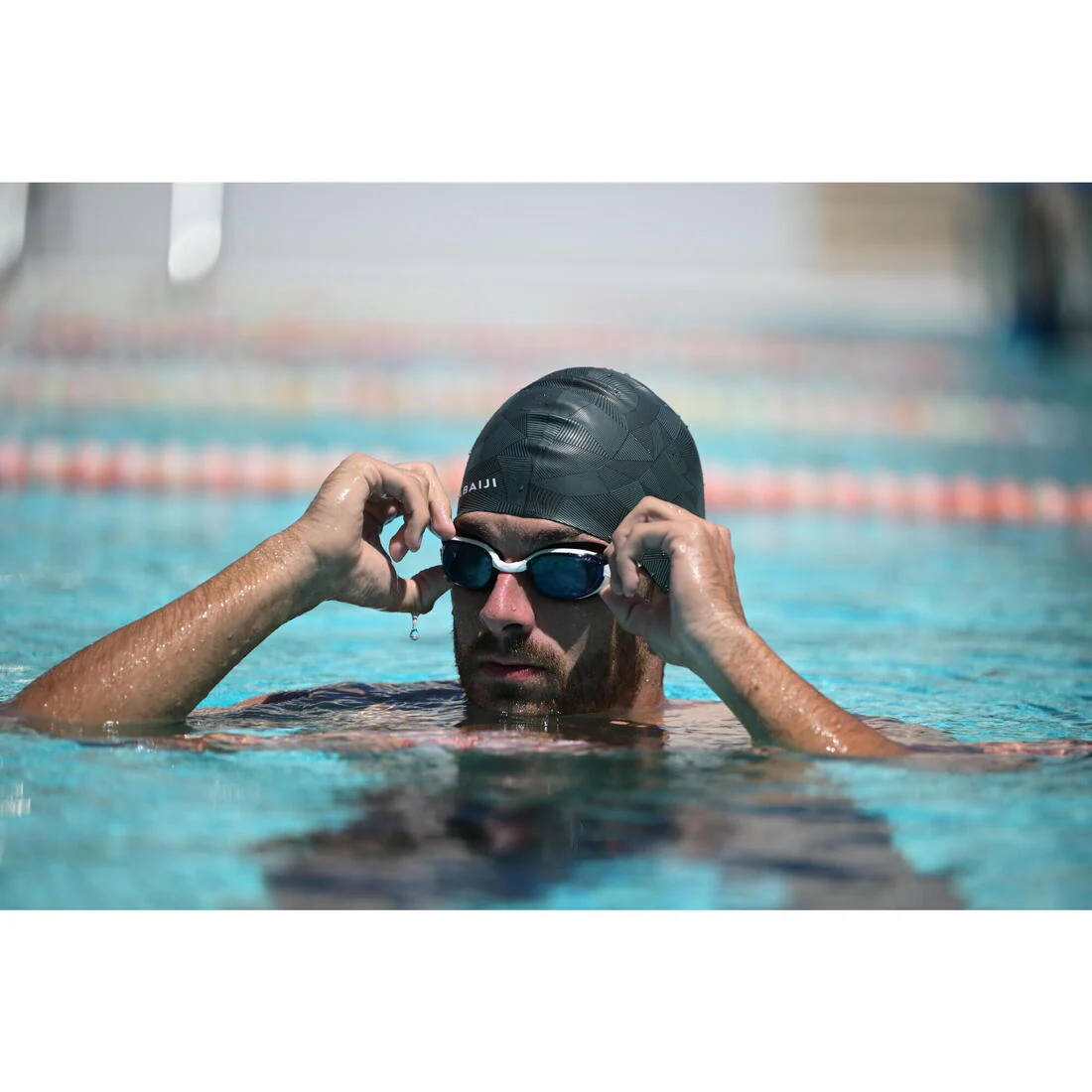 Goggles de natación con cristales ahumados antivaho negros unitalla Bfast - Image 39