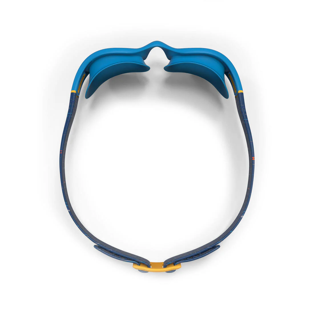 Goggles de natación con cristales claros azules con amarillo talla CH Soft - Image 4