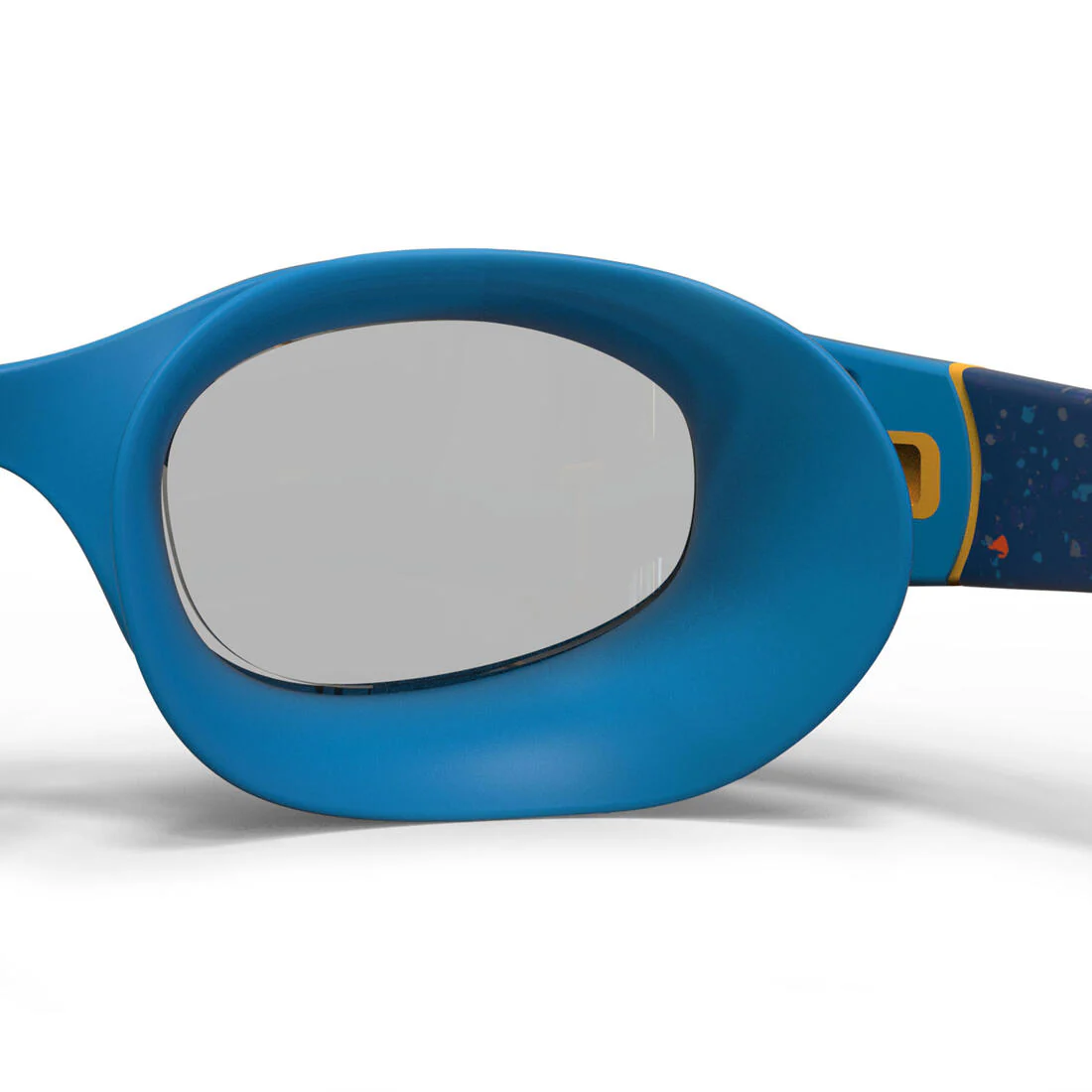 Goggles de natación con cristales claros azules con amarillo talla CH Soft - Image 5