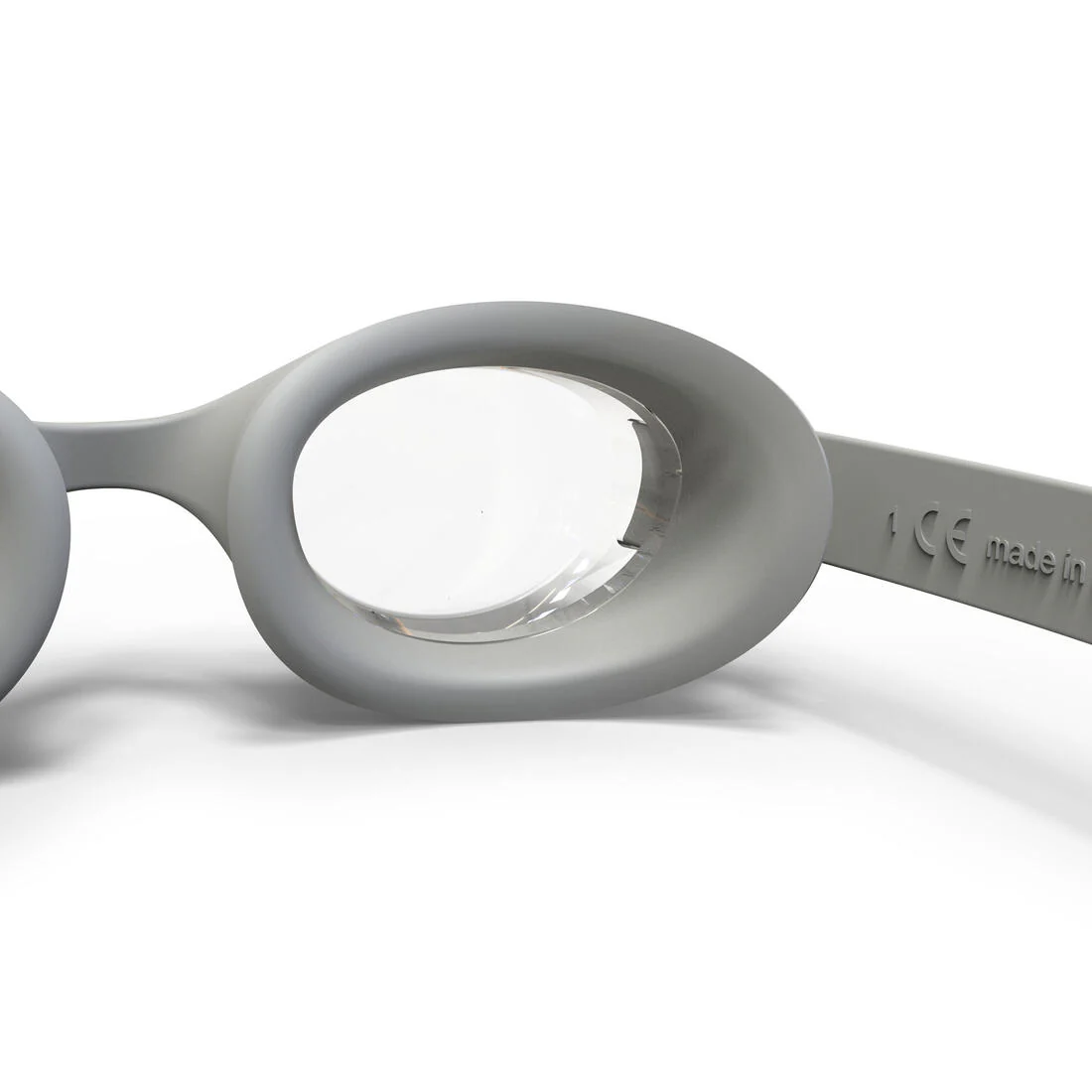 Goggles de natación con cristales claros gris unitalla Ready - Image 5