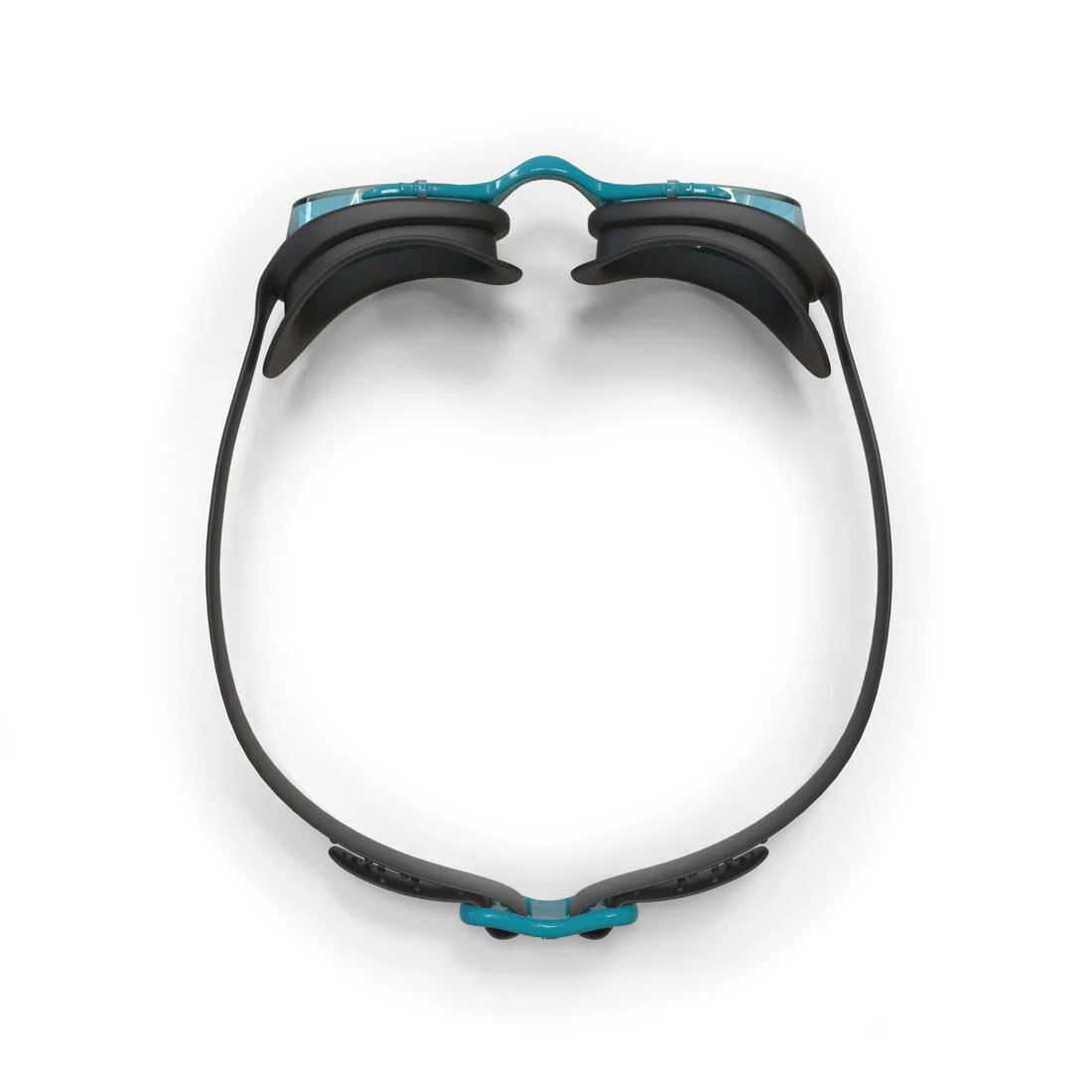 Goggles de natación con cristales claros negro y azul unitalla Xbase - Image 4