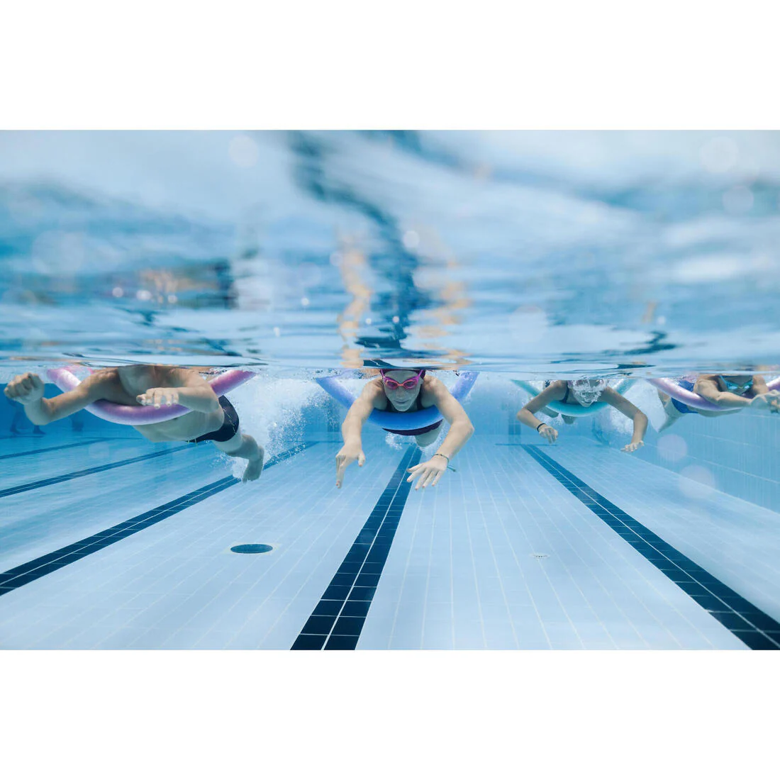 Goggles de natación con cristales claros rosa y para niños Xbase - Image 12