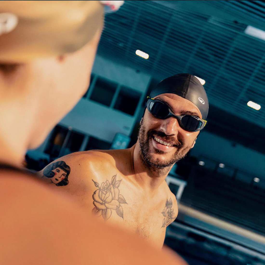 Goggles de natación gris con negro con cristales polarizados Spirit Pola - Image 2