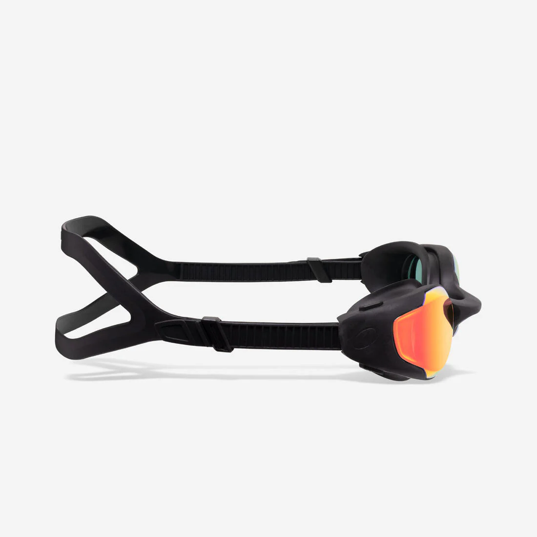 Goggles de natación negros con cristales de espejo naranjas Spirit - Image 13