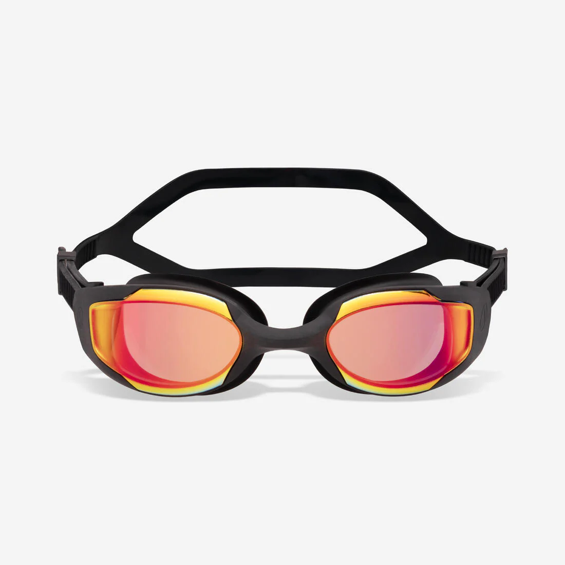 Goggles de natación negros con cristales de espejo naranjas Spirit - Image 9