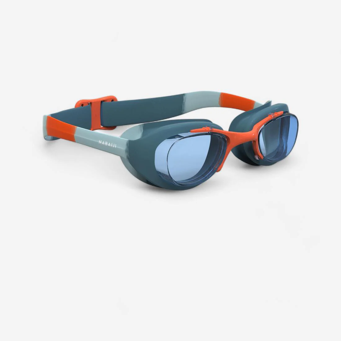 Goggles de natación rosa con azul con cristales tintados azules para niños Xbase