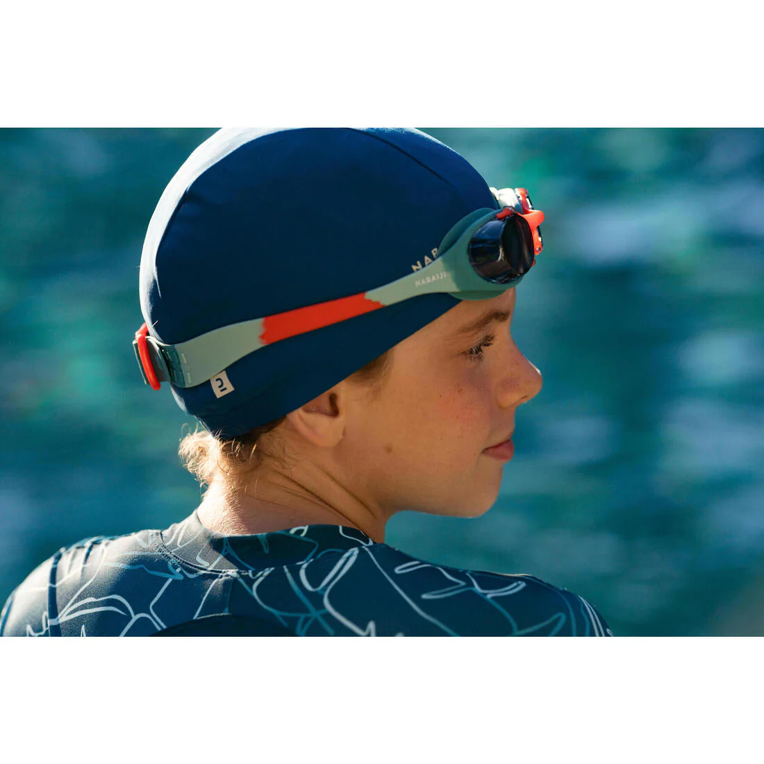 Goggles de natación rosa con azul con cristales tintados azules para niños Xbase - Image 16