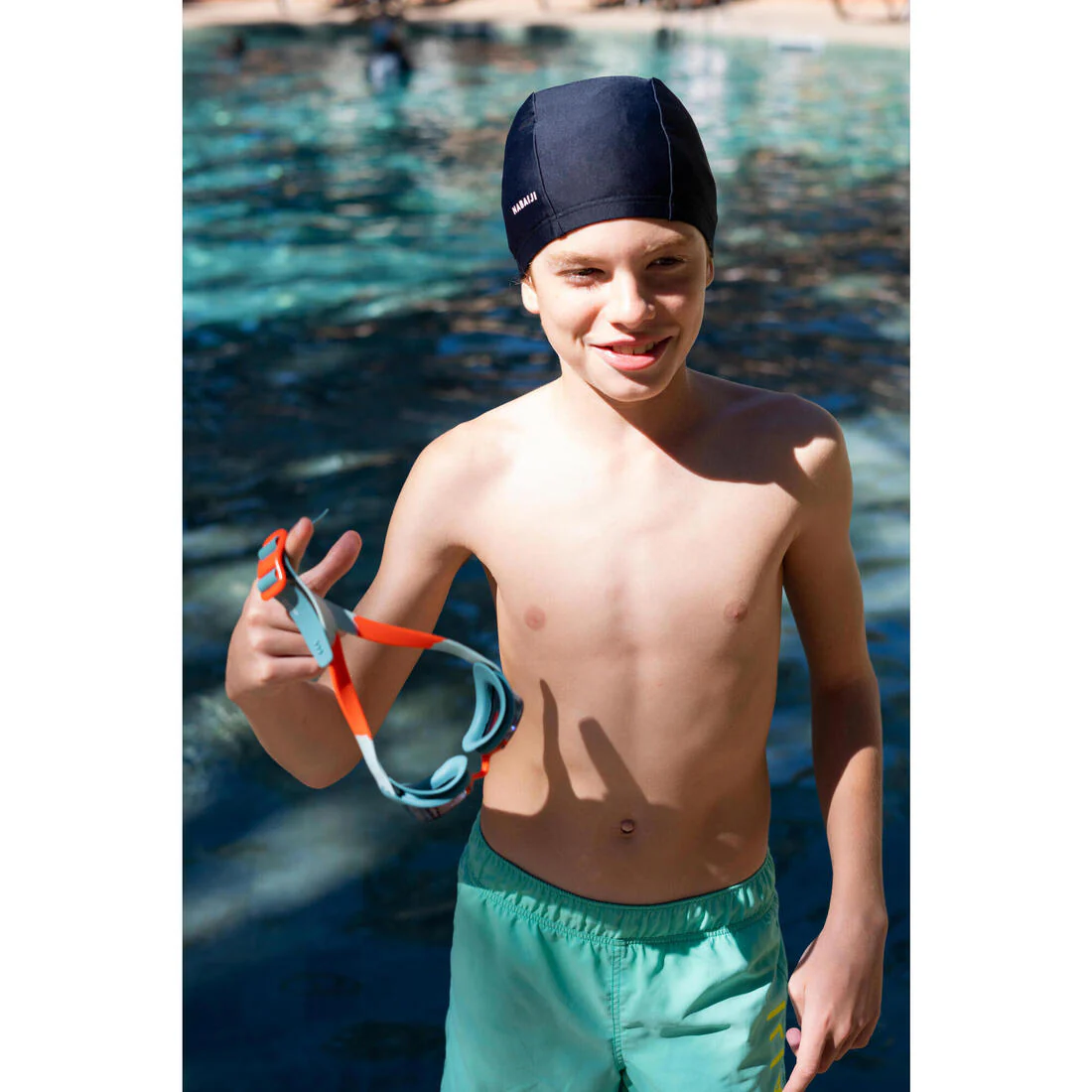 Goggles de natación rosa con azul con cristales tintados azules para niños Xbase - Image 18