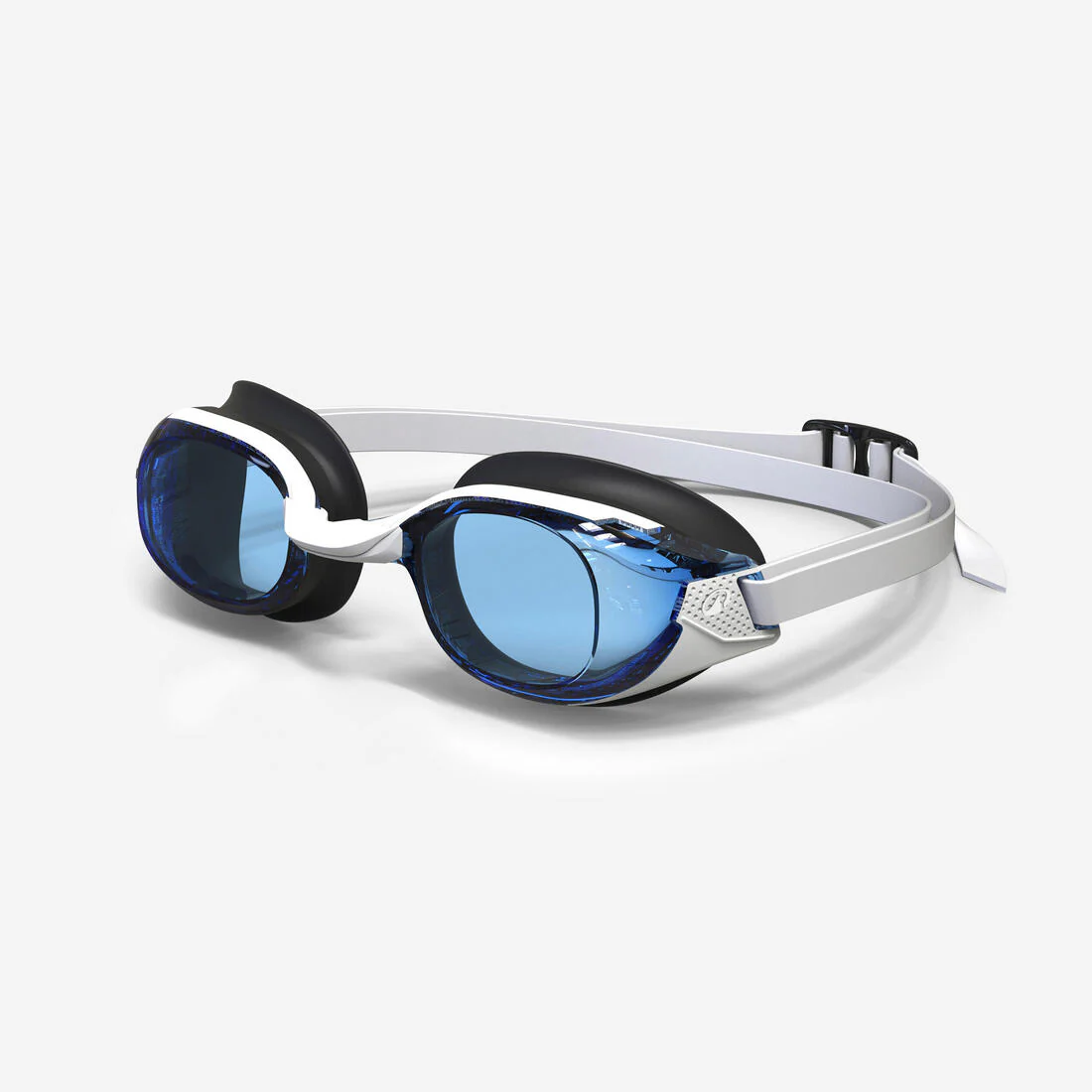 Goggles Natación Bfit Negro Blanco Cristales Ahumados - Image 2