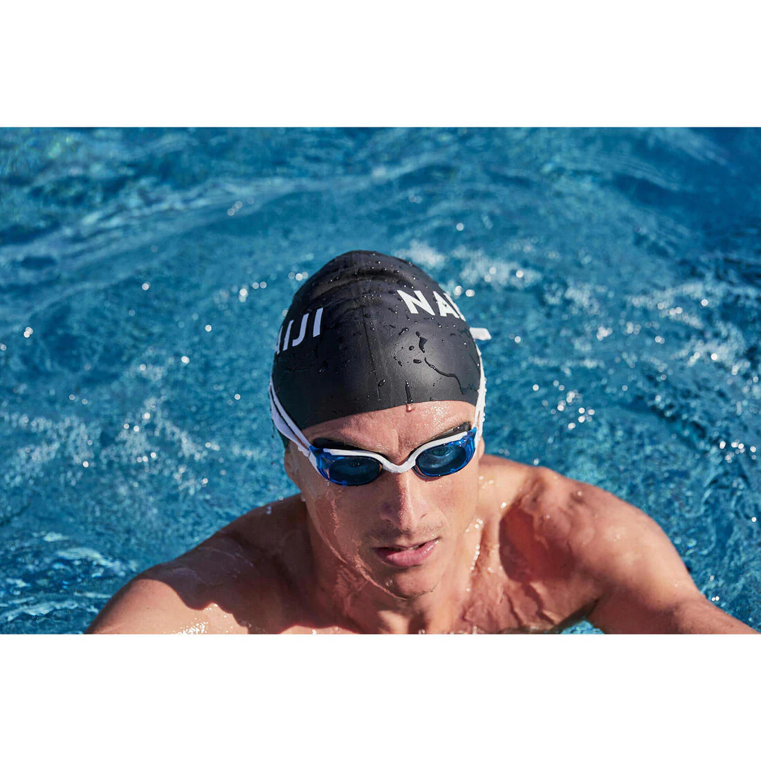 Goggles Natación Bfit Negro Blanco Cristales Ahumados - Image 27