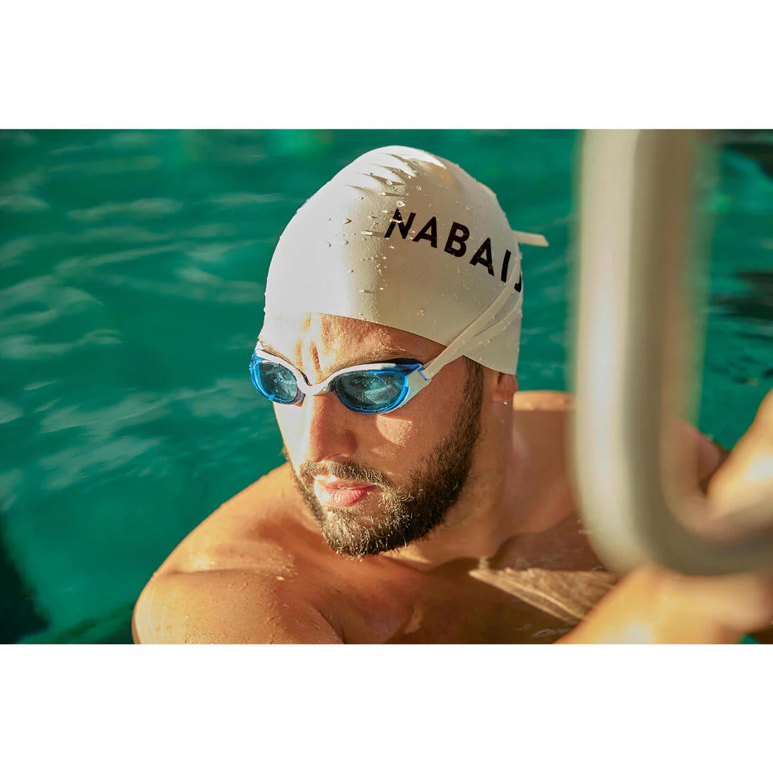 Goggles Natación Bfit Negro Blanco Cristales Ahumados - Image 28