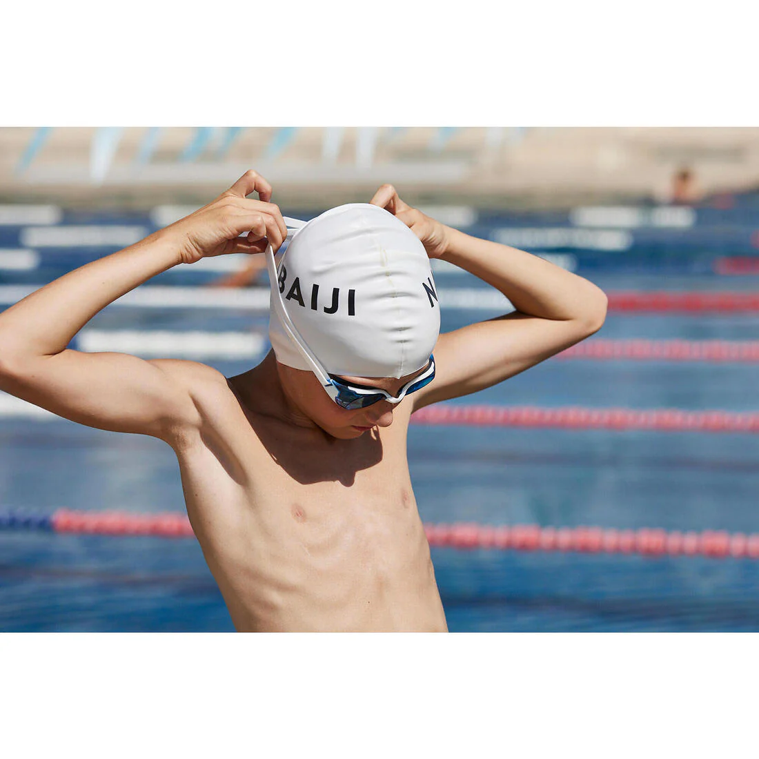 Goggles Natación Bfit Negro Blanco Cristales Ahumados - Image 33