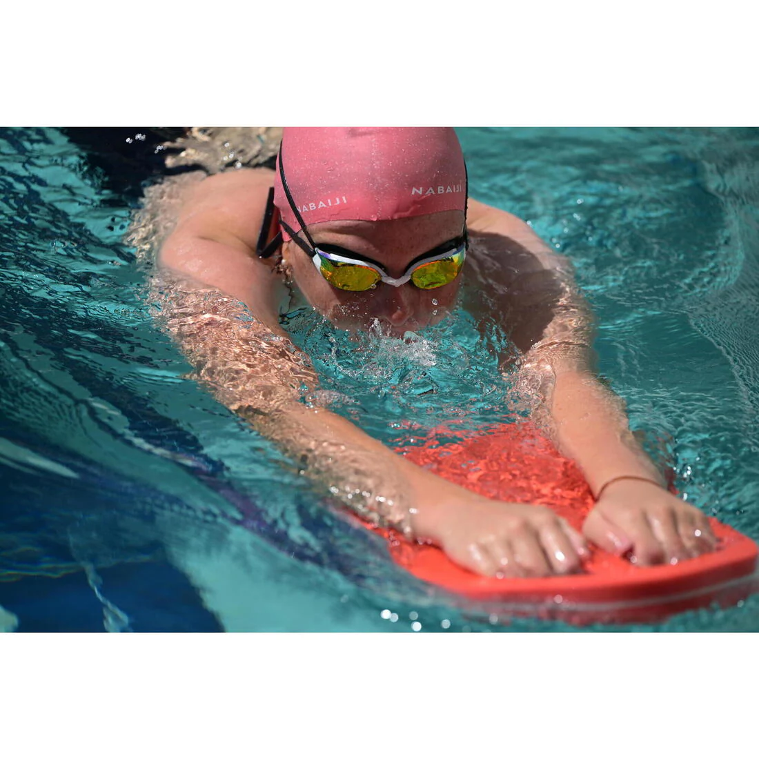 Goggles Natación Bfit Negro Blanco Cristales Ahumados - Image 34