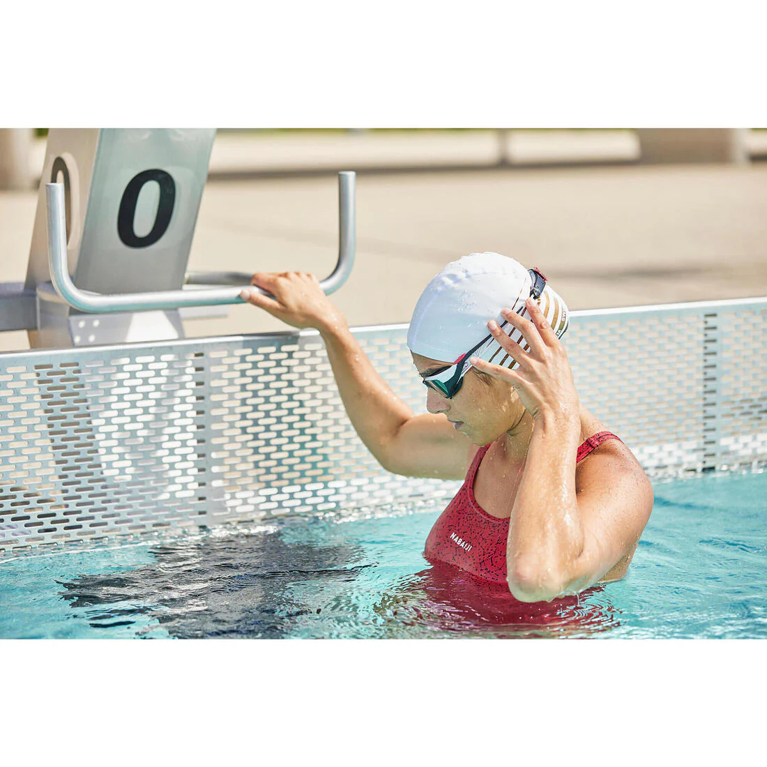 Googles Natación Spirit Negro Beige Blanco Cristales Espejo Talla Grande - Image 9