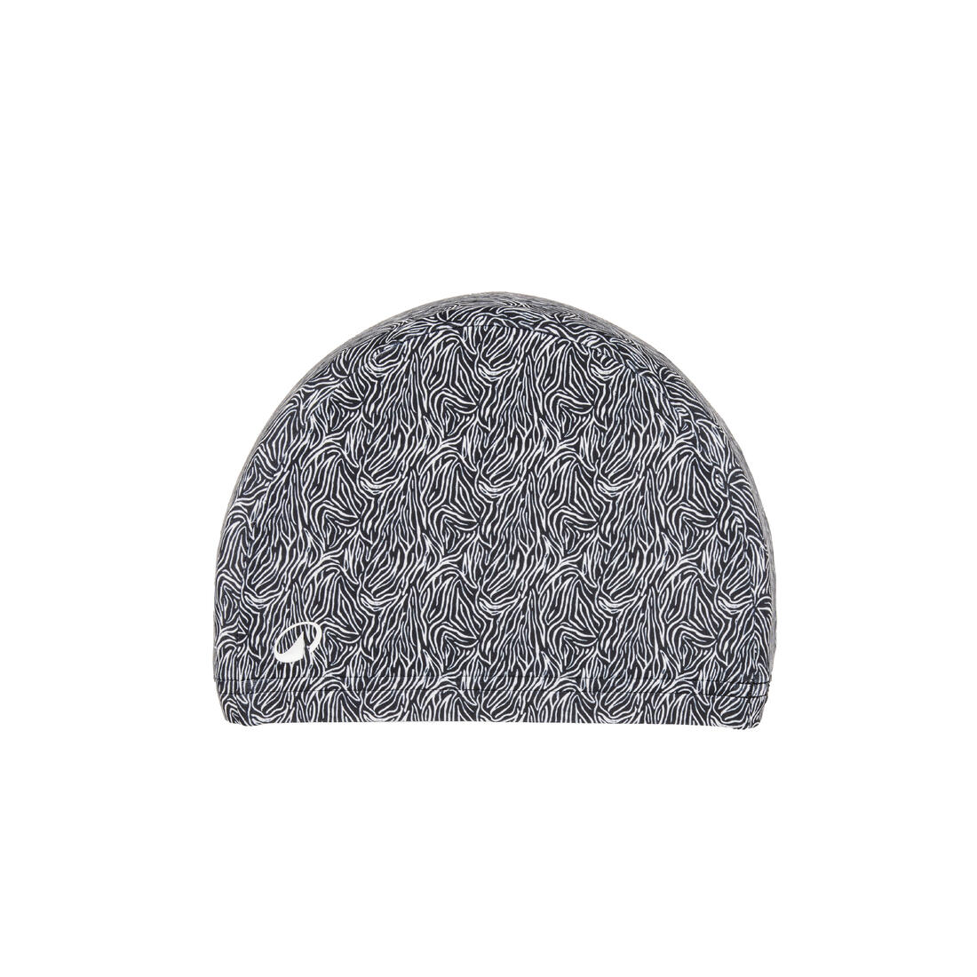 Gorro de natación de punto revestido talla M blanco con negro Zebra - Image 6