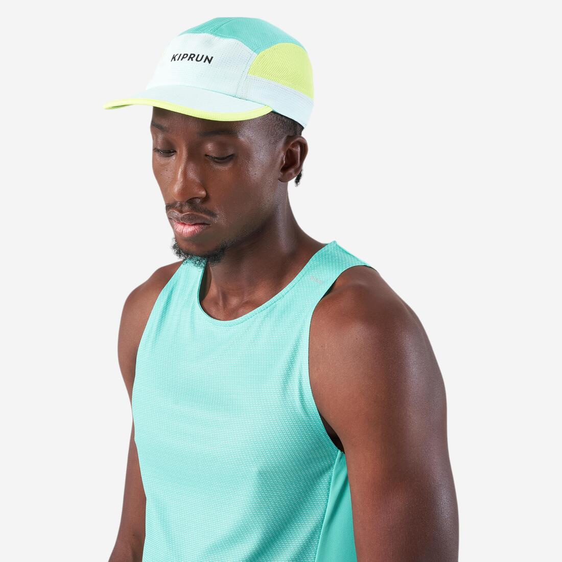 Gorra de running turquesa con violeta unisex Kiprun - Image 15