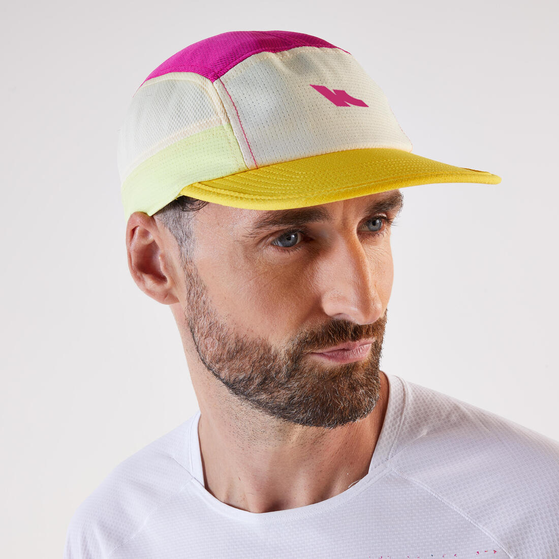 Gorra de running turquesa con violeta unisex Kiprun - Image 2