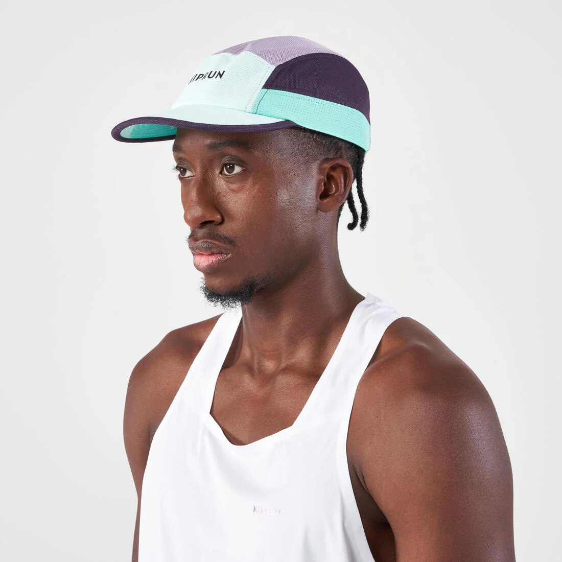 Gorra de running turquesa con violeta unisex Kiprun - Image 21
